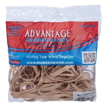 Alliance Rubber Alliance Rubber Advantage Assorted Sizes Rubber Bands 2 oz 2613A
